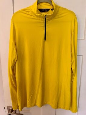 Ralph Lauren Polo Golf Men’s Bright Yellow Quarter-Zip Pullover